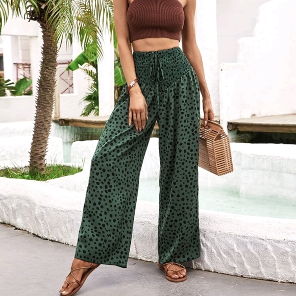 All over print wide leg pants - Picture 2 of 5